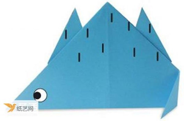 A very simple origami dinosaur folding method for children with complete illustrations