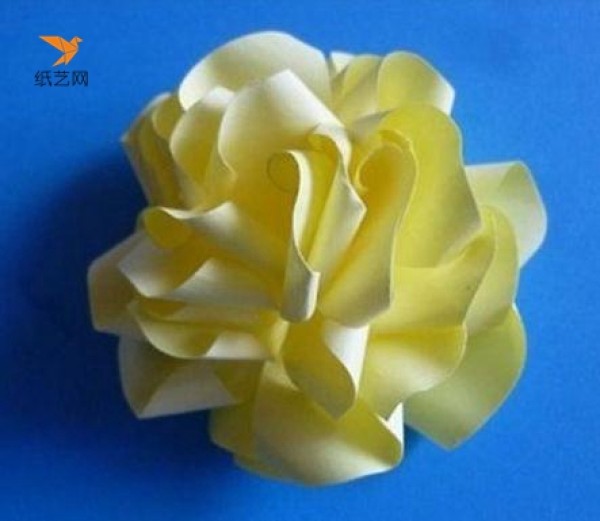 Beautiful yellow rose paper flower making tutorial