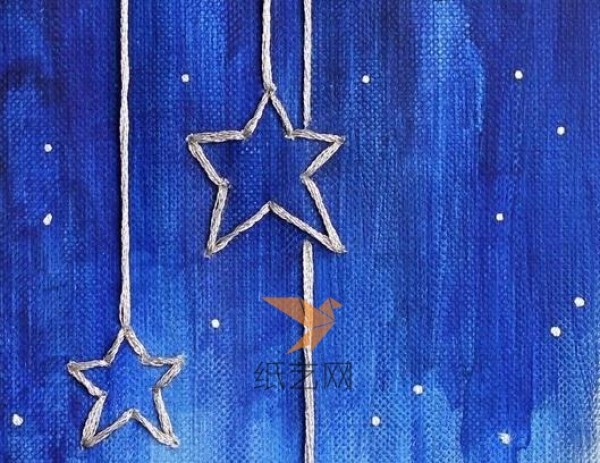 Tutorial on making handmade falling star wall decorations