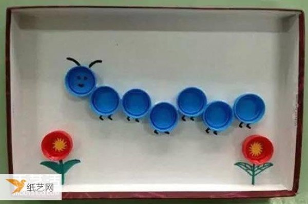 Use waste to make simple and creative childrens bottle caps by hand