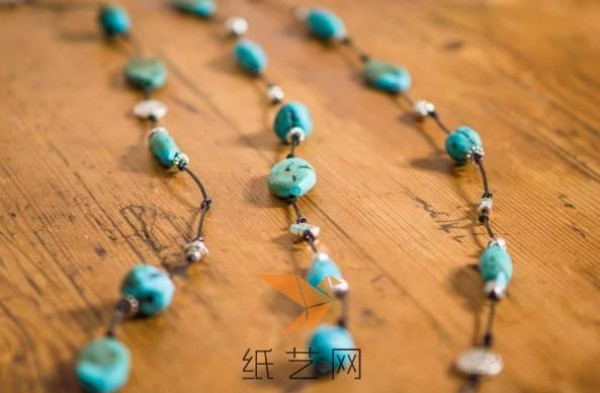 Ultra-light clay imitation turquoise necklace DIY necklace is beautiful as a New Year gift