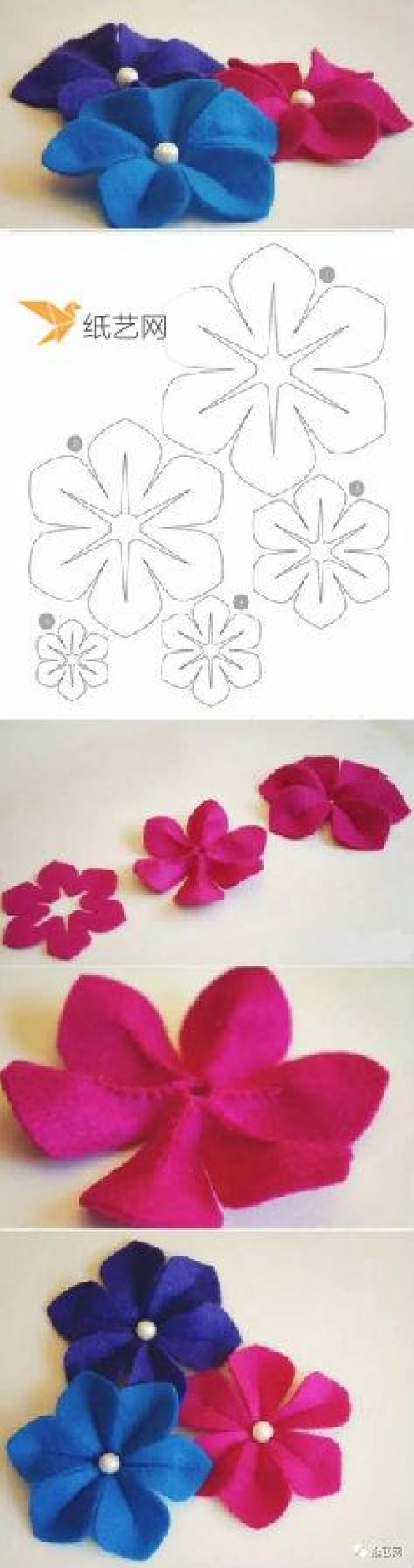 Hairpins made of non-woven fabric, super cute!