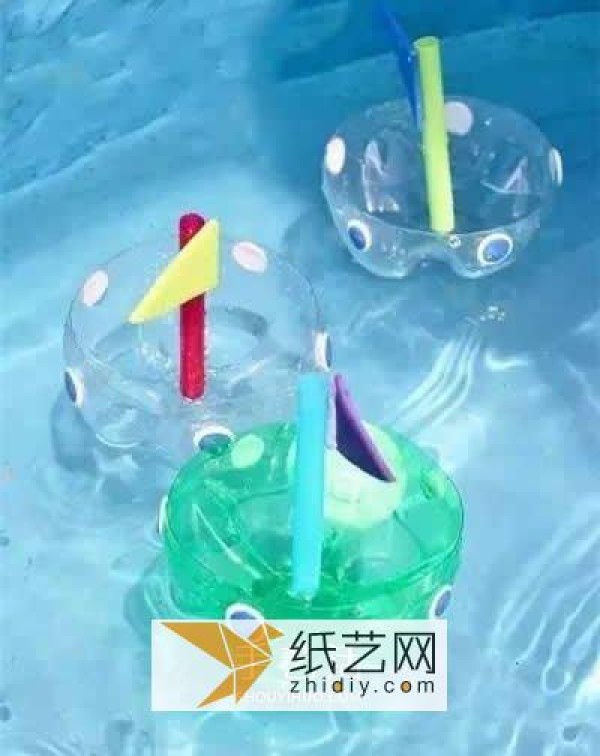 Mineral water bottles turn waste into treasure DIY handmade boat toys for children