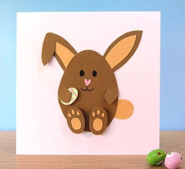 Tutorial on how to hand-make cute three-dimensional bunny greeting cards