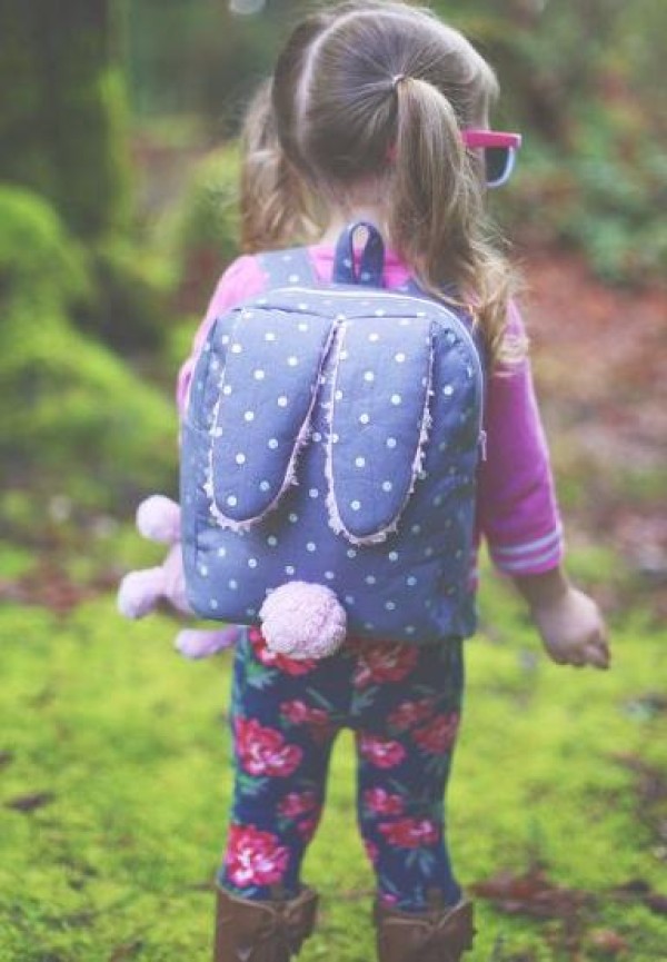 How to make a schoolbag? Cute bunny backpack making tutorial