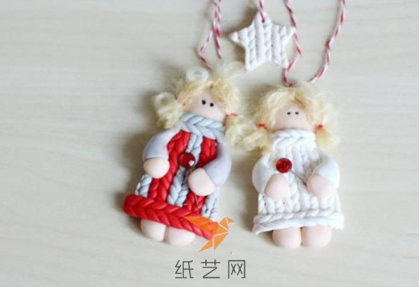 Christmas handmade clay doll decoration making tutorial