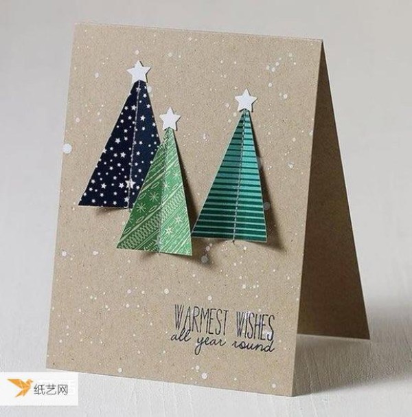 A collection of pictures of handmade and creative Christmas greeting cards