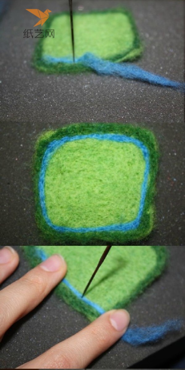 Embroidery felt wool felt DIY production tutorial