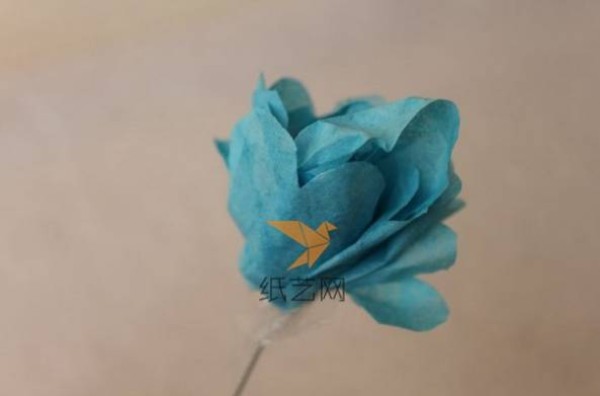 Illustrated tutorial for making handmade paper flowers from dyed cotton paper for Teachers' Day