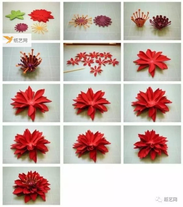 26 large paper flower tutorial templates are here!