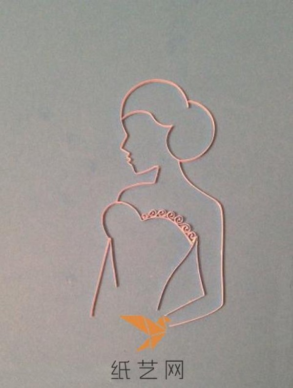 Fairy-like Paper Quilled Bride Silhouette Making Tutorial