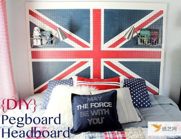 Tutorial on how to make your own British-style personalized headboard with storage