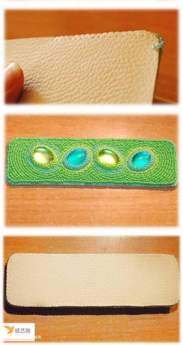 Tutorial on how to make a wide ethnic style beaded bracelet with gemstones