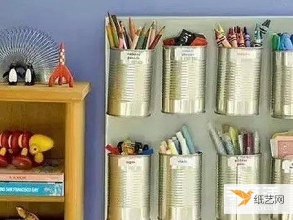 Simple and easy-to-use tutorial on handmade home storage using iron can waste