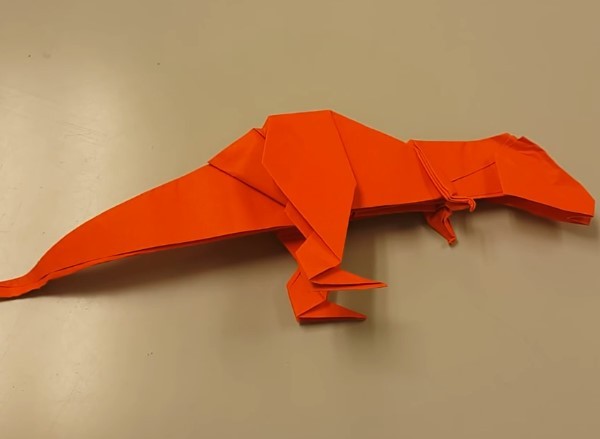 Jurassic World origami Indominus dragon origami video tutorial