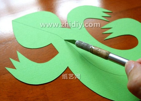 Childrens Day three-dimensional paper carving lizard hand-making illustrated tutorial [with lizard paper carving template]