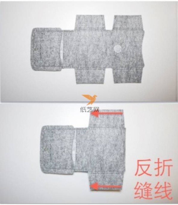 High-grade gray non-woven card holder non-woven production tutorial