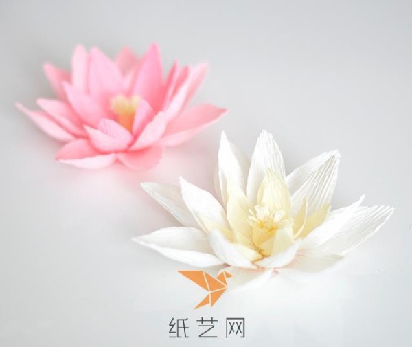 Small and fresh paper art lotus making tutorial