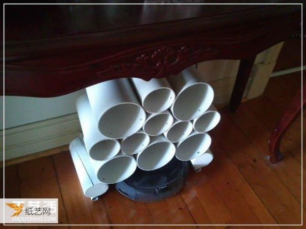 Tutorial on how to use waste plastic water pipes to make personalized shoe racks