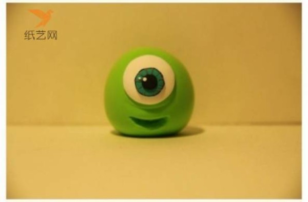 Clay one-eyed little green baby making tutorial clay tutorial