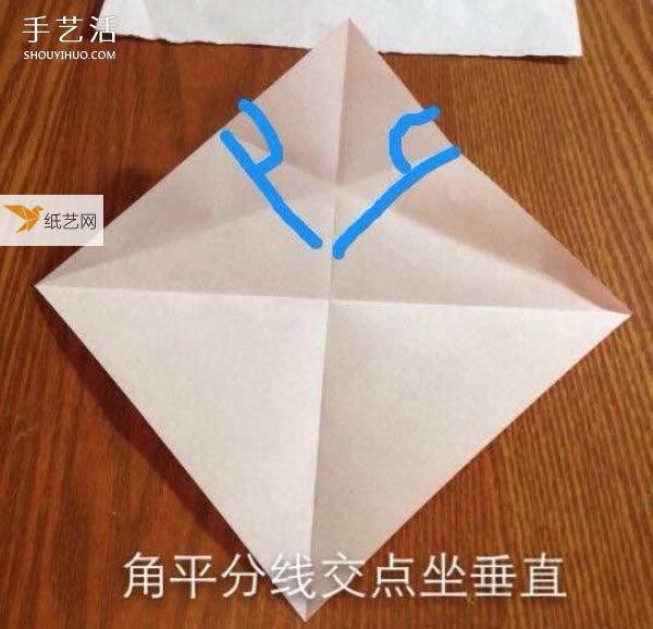 Illustration of how to fold a three-dimensional poodle using origami