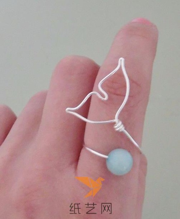 Beautiful handmade dolphin tail ring tutorial