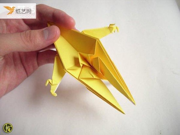 A tutorial on the more complex origami werewolf folding process with step-by-step instructions