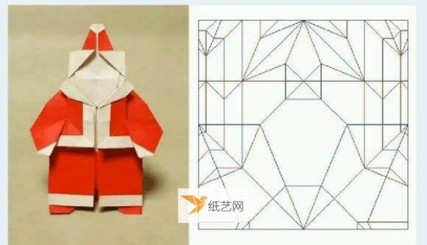 Fold Santa Claus step by step using origami