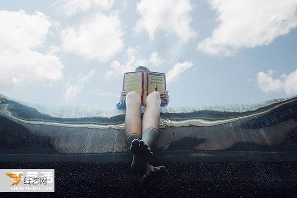 Very interesting underwater photography of children with unexpected photography effects