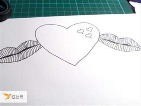 Illustrated tutorial on making your own personalized three-dimensional Chinese Valentines Day greeting card