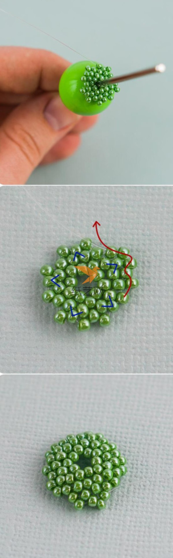 Beaded Ball Ornament Handmade Beading Tutorial