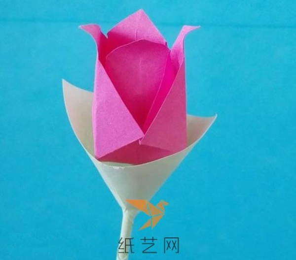 DIY Origami Paper Rose Making Tutorial for Children