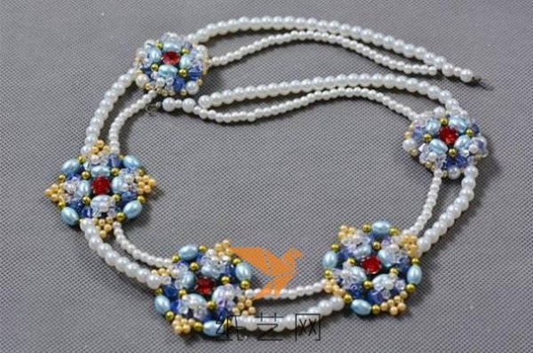 Super beautiful handmade beaded necklace making tutorial