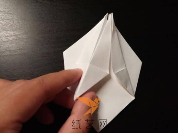 Very beautiful four-pointed star origami box making tutorial