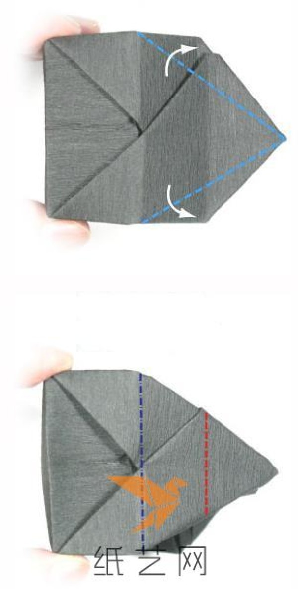 Tutorial on how to make a delicate origami camera for Valentine’s Day romance