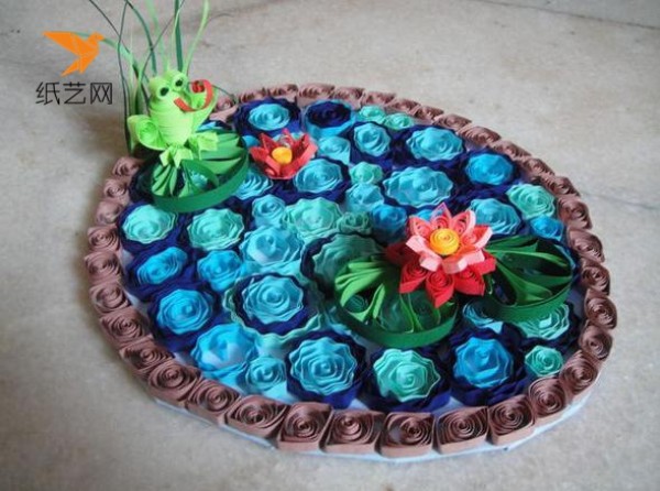 Cute and cool summer pond paper quilling tutorial