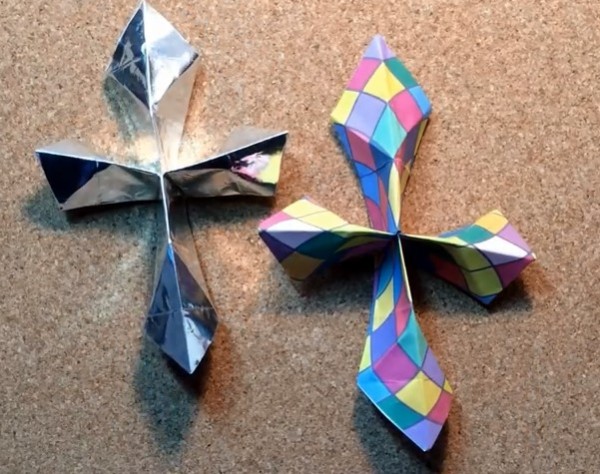 Origami Cross 3D Origami Making Tutorial