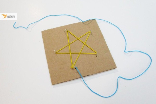 Super simple, yarn winding five-pointed star tutorial! An introductory tutorial on silk painting and wire winding painting!