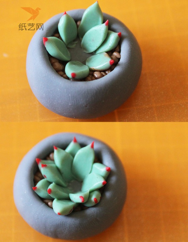 Pottery tutorial soft clay succulents