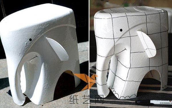 Tutorial on how to make elephants from leftover plastic bottles into works of art