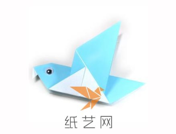 Tutorial on how to make origami peace doves for children during the Spring Festival