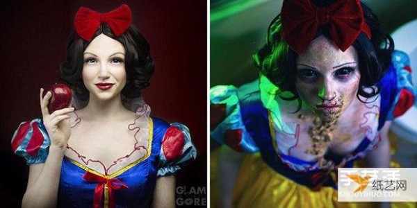 This is the real bloody fairy tale makeup that scares people to death.