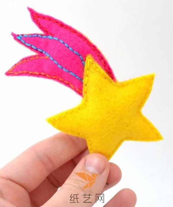 Cute three-dimensional meteor fabric making tutorial