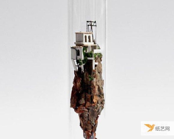 A world in which cardboard and tree branches are turned into treasure to create personalized glass test tubes