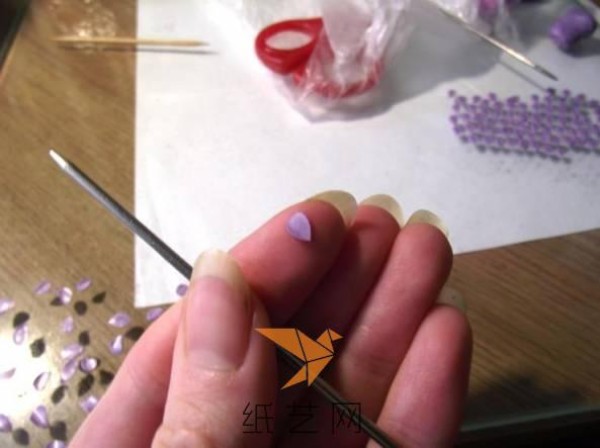 Tutorial on how to make small flower ball earrings made of ultra-light clay as a Valentines Day gift