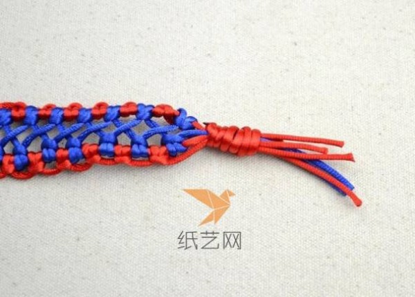 Tutorial on how to make a hand-woven Chinese knot bracelet