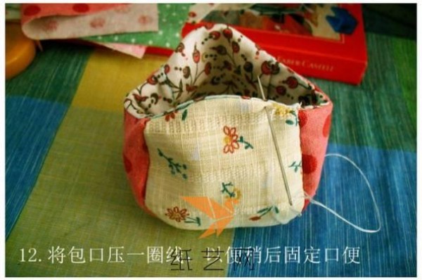 Christmas handmade fabric gold bag making tutorial