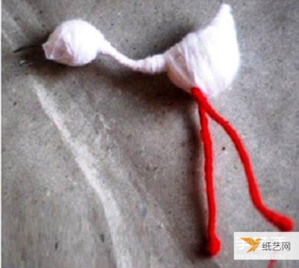 You only need to prepare wool and wire in advance to make a childrens egret doll.