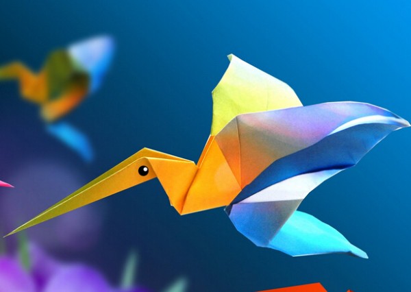 Origami hummingbird handmade tutorial