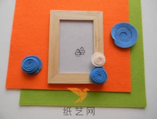 Simple and beautiful non-woven decorative photo frame making tutorial